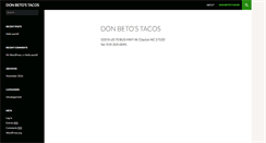 Desktop Screenshot of donbetostacos.com