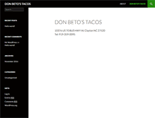 Tablet Screenshot of donbetostacos.com